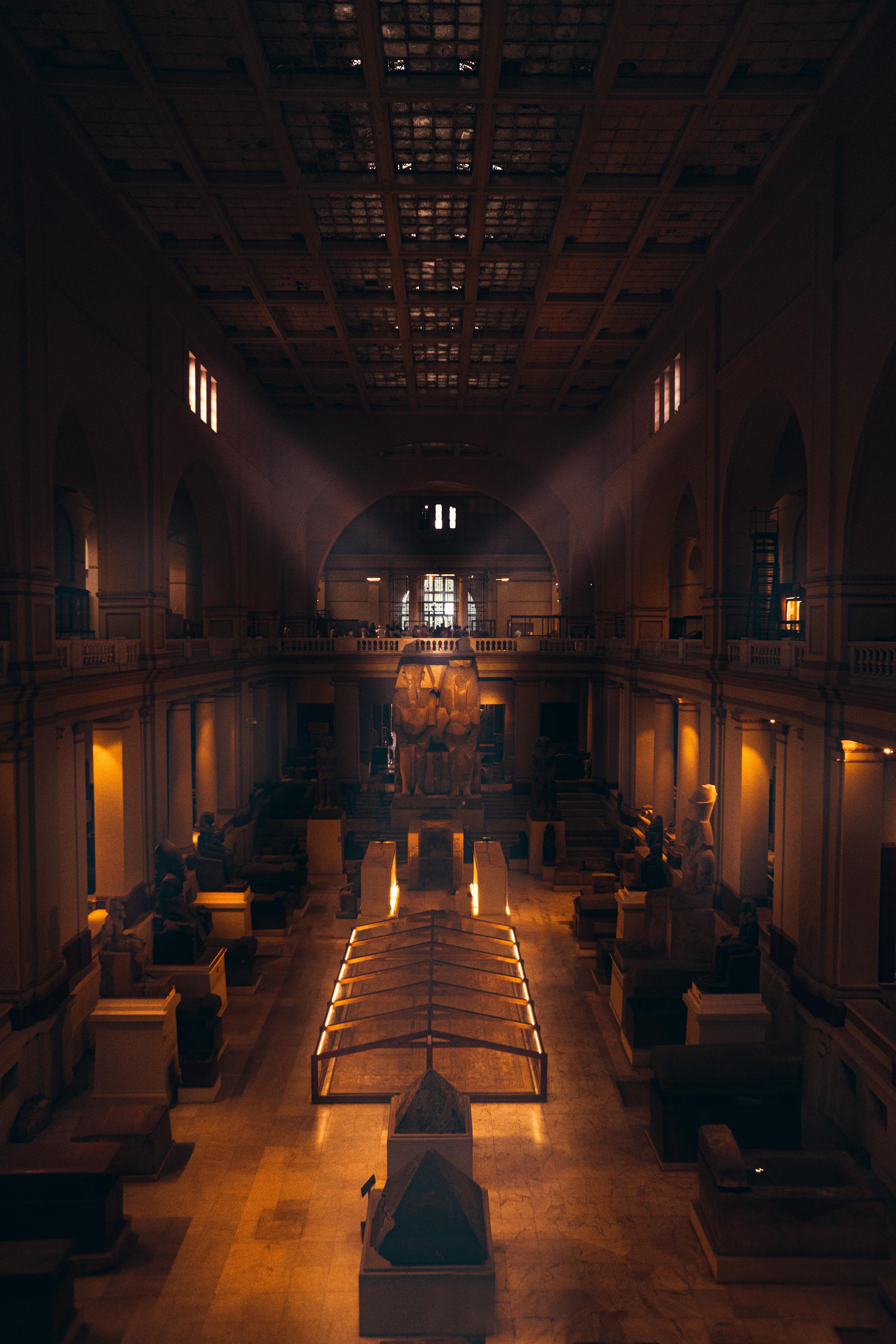 Budget Travel London Ancient artifacts in a grand museum gallery