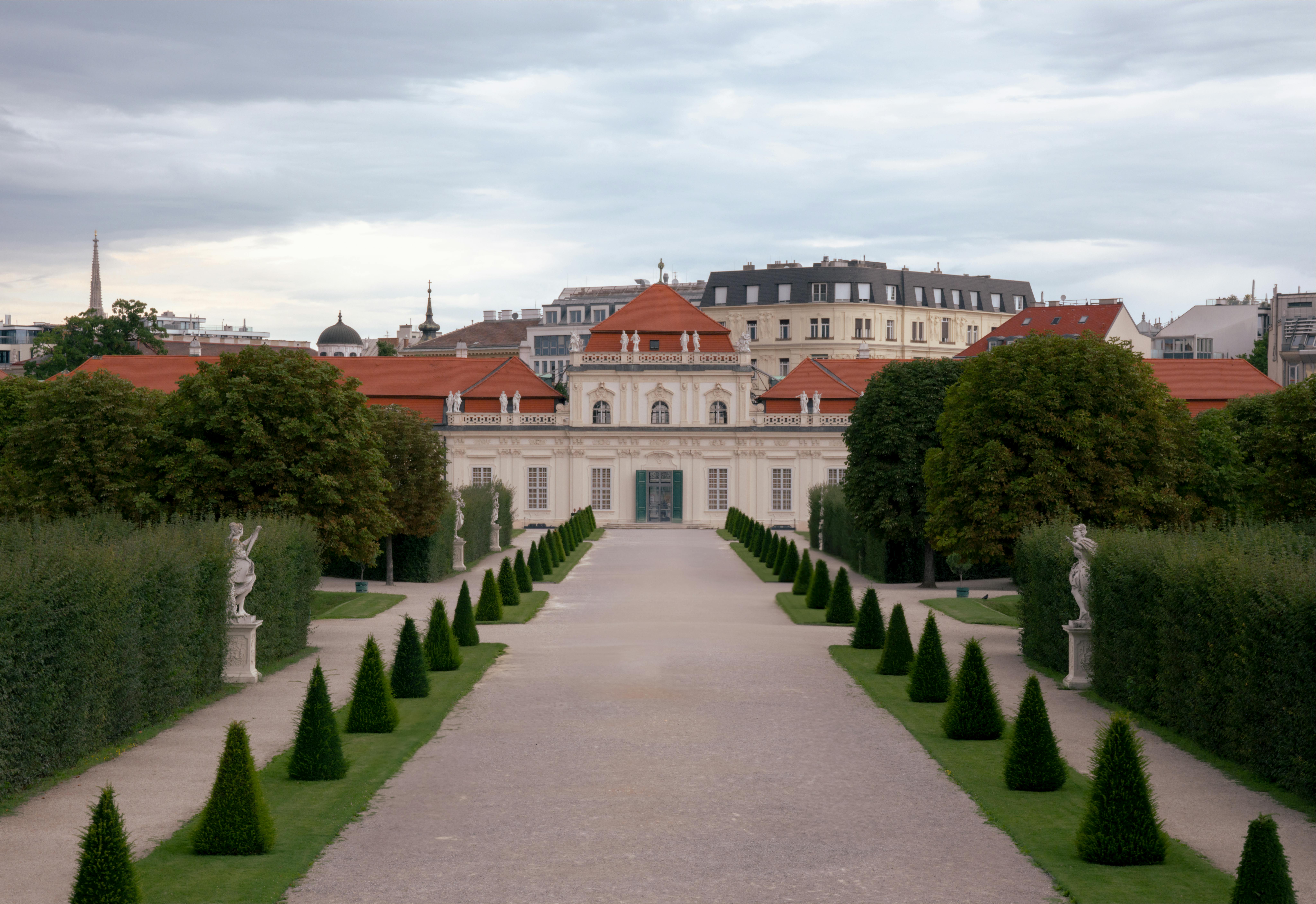 Vienna City Attractions Baroque palace with lush gardens and fountains